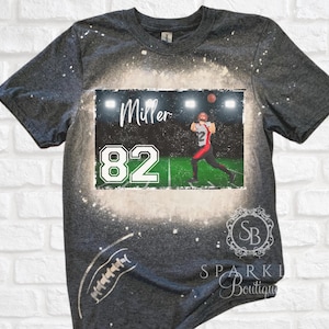 Football Shirt Football Mom Shirt Custom Personalized Bleached Football Shirt Football Team Football Gift Football Player Football Coach