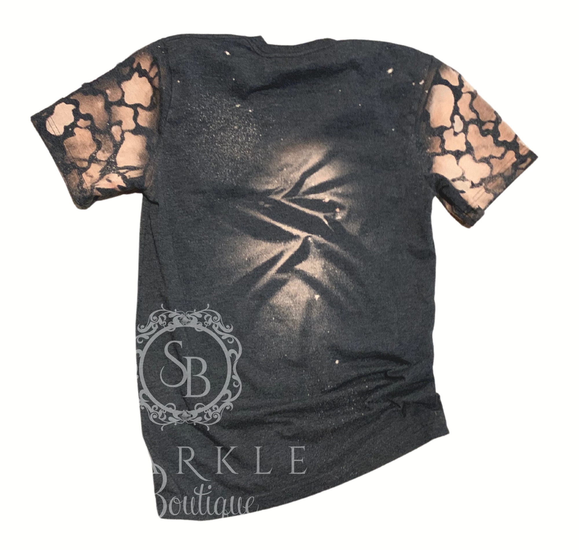 cow print bleached shirt