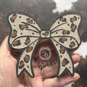 Coquette Bow Freshie Leopard Car Freshie Cheetah Bow Car Freshener Bow Lover Gift More Colors
