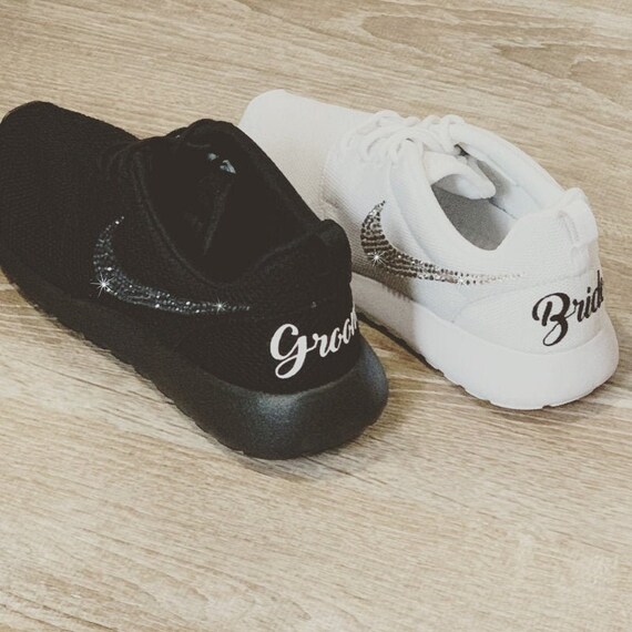 Nike Roshe Wedding Shoes Personalized Wedding Sneakers For Etsy