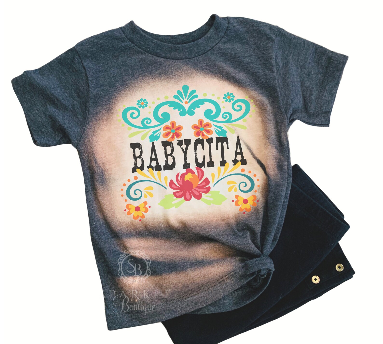 Bleached Kids Shirt Babycita Kids Bleached Shirt Custom Kids Etsy