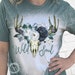 Boho Shirt - Wild Soul - Bleached Shirt - Country Girl - Western Shirt 