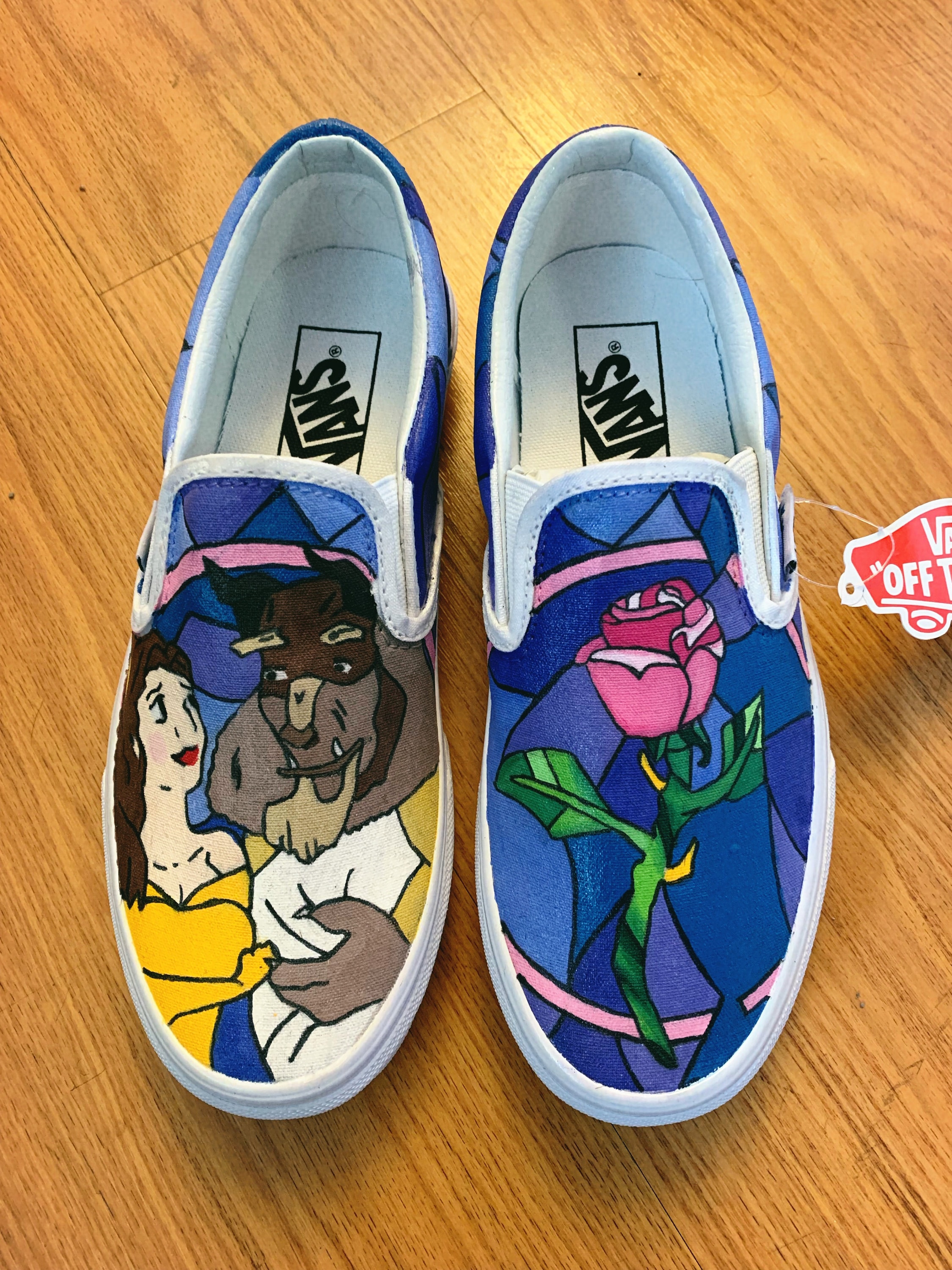 Belle and the Beast Vans | Etsy