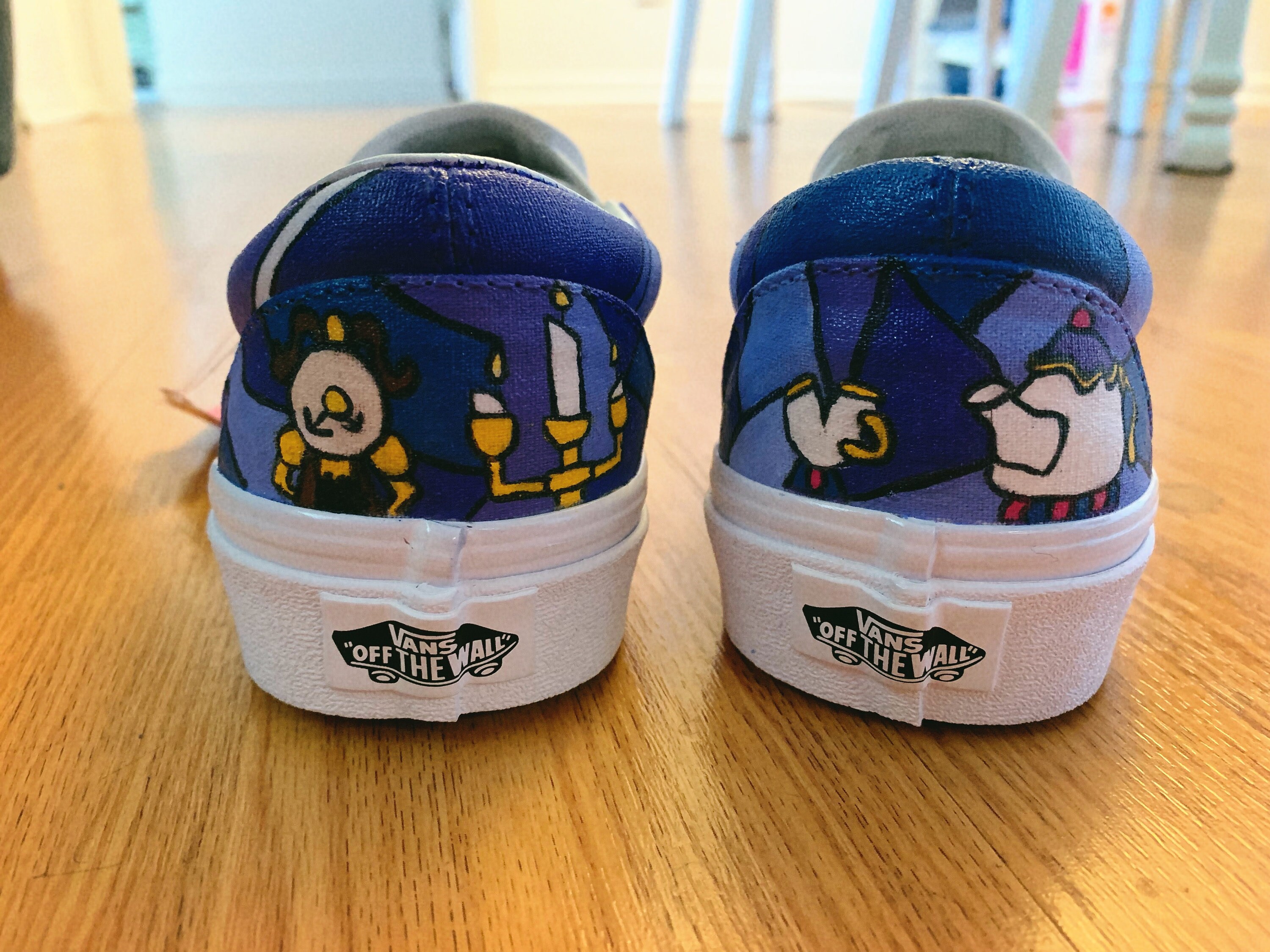 Beauty and The Beast Vans | Etsy