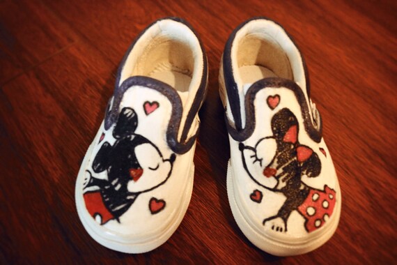 Minnie and Mickey Vans | Etsy