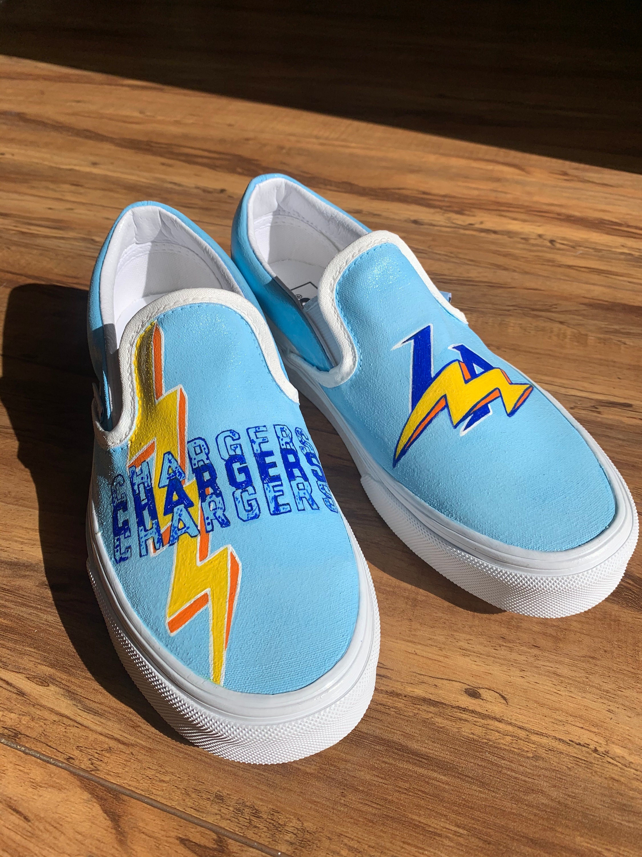 Custom Los Angeles Chargers Shoes - Etsy