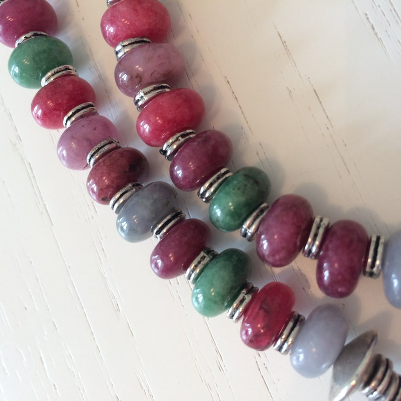 Candy necklace in hard stone
