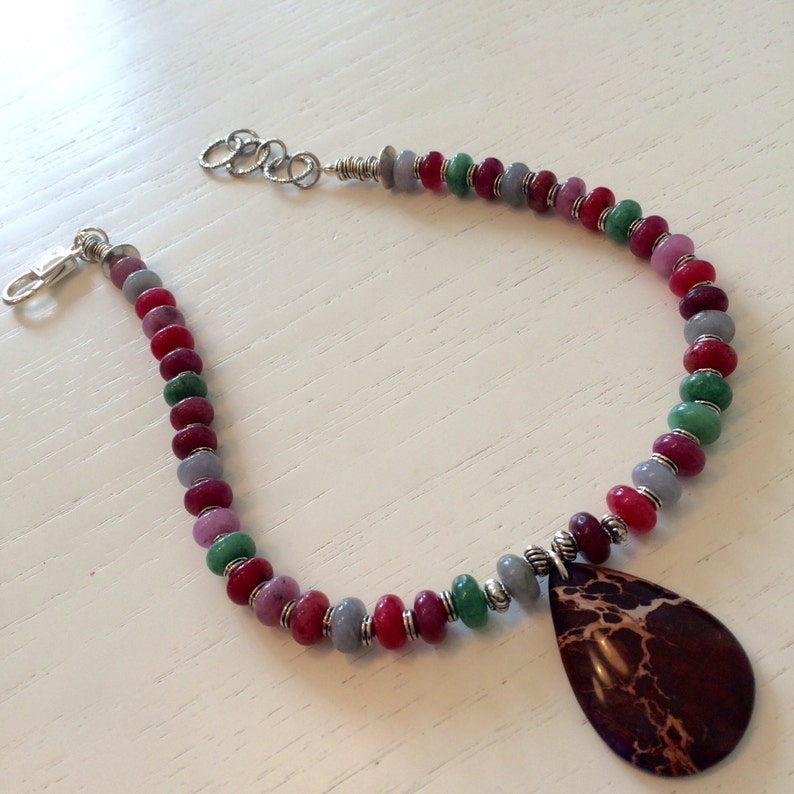 Candy necklace in hard stone