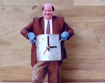 Kevin Malone table clock, Home decor, Original clock, Hand made clock, design clock, The Office Kevin Malone