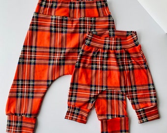 Red Plaid Joggers - Etsy