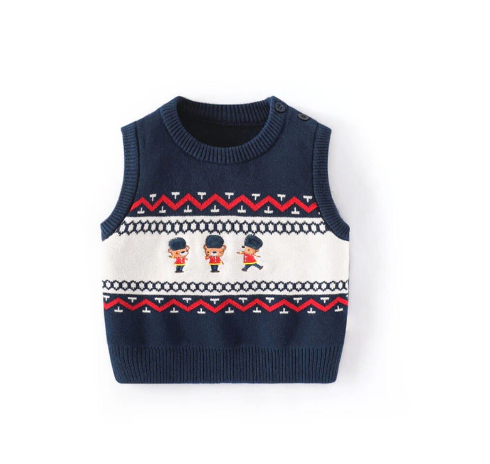 Teddy Bear Sweater Vest M/L – OMNIA