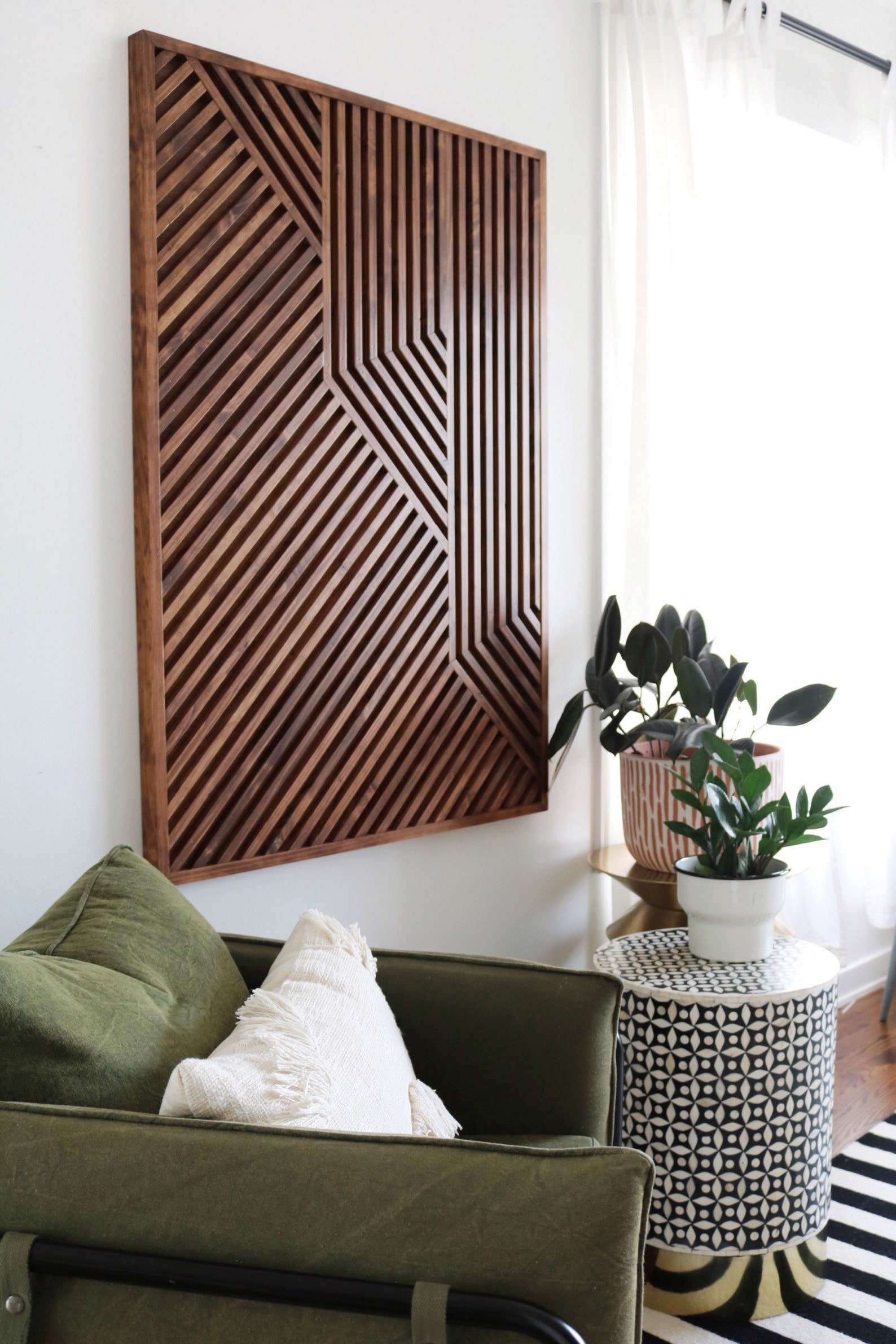 Wood Art, Wood Wall Art, Geometric Wood Art, Geometric Wall Art, Modern