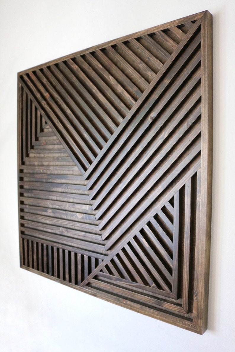 Wood Art Wood Wall Art Geometric Wood Art Geometric Wall Etsy UK