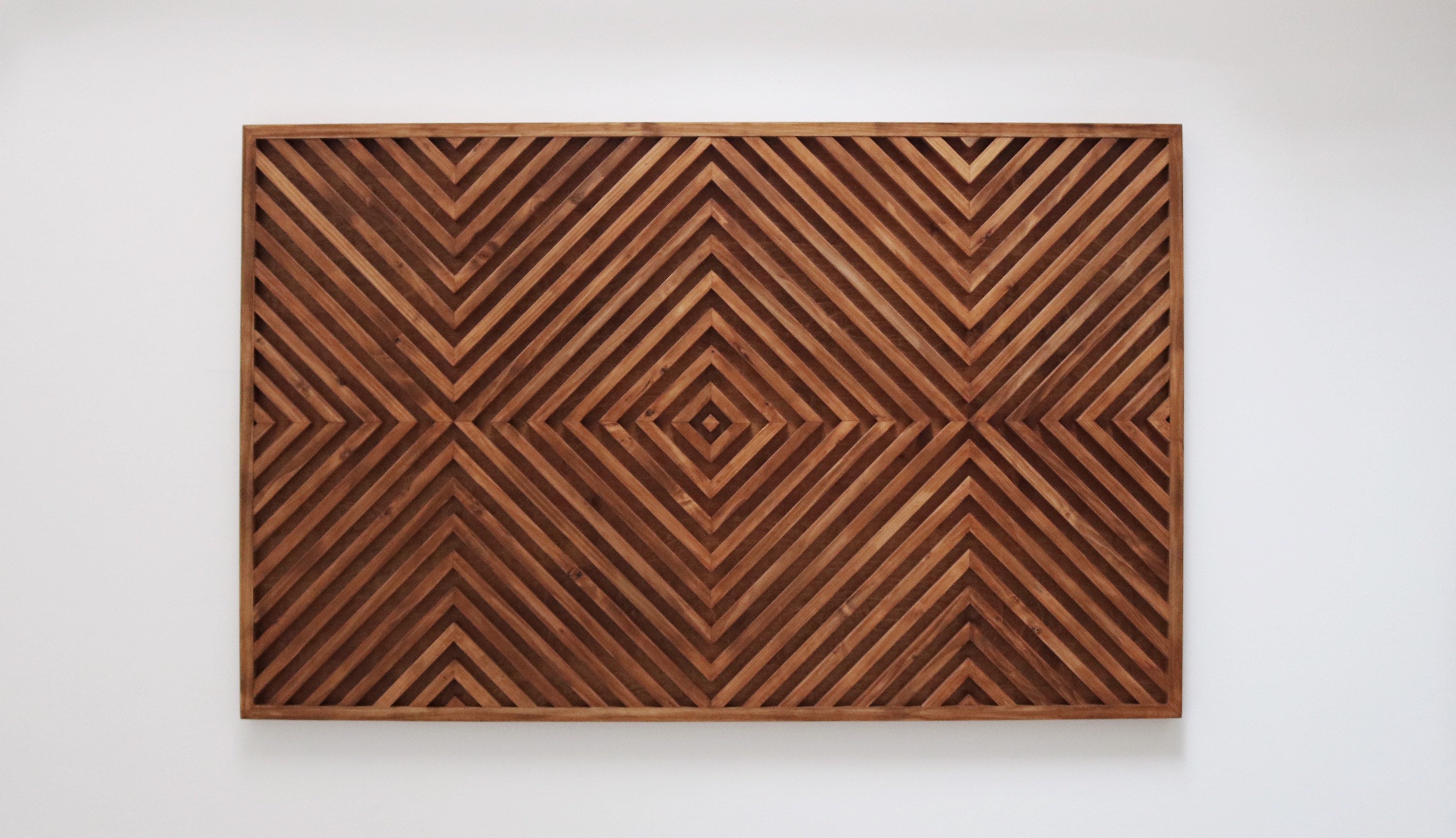 Wood Slat Art Large Wood Slat Art Modern Slat Art Geometric Etsy