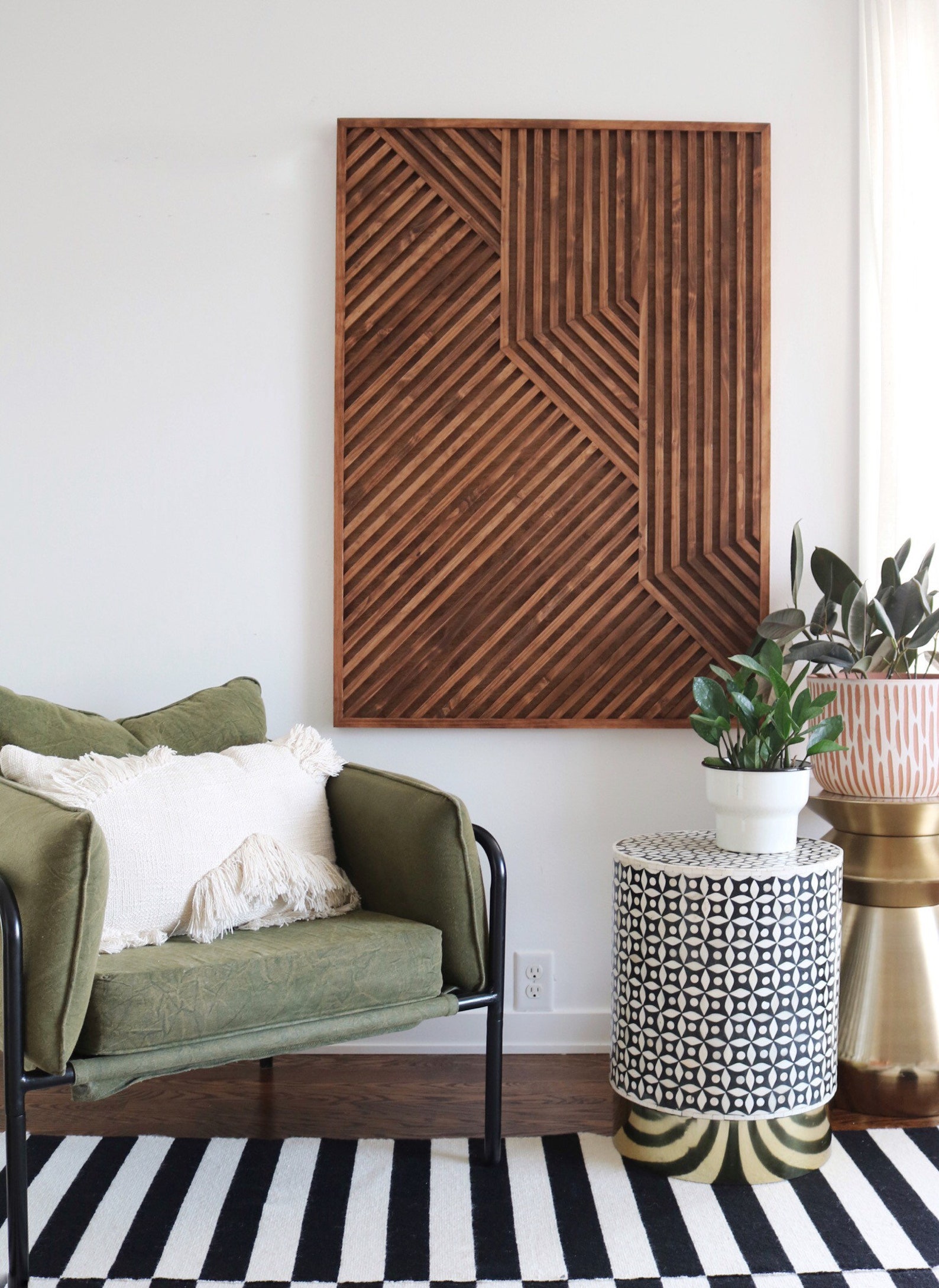 Wood Art, Wood Wall Art, Geometric Wood Art, Geometric Wall Art, Modern