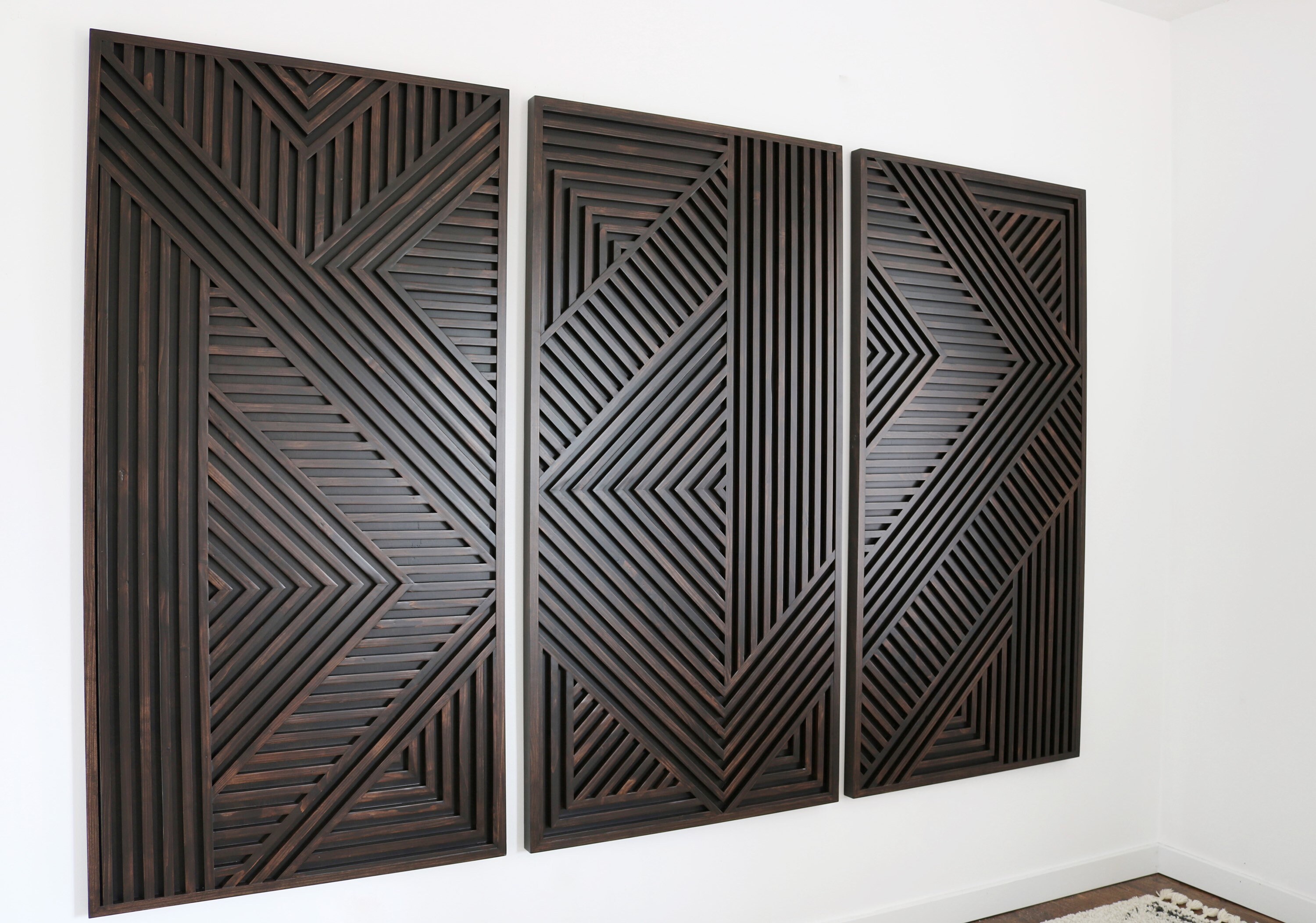 Geometric Wood Art Wood Wall Art Rustic Wall Art Wood Art Etsy