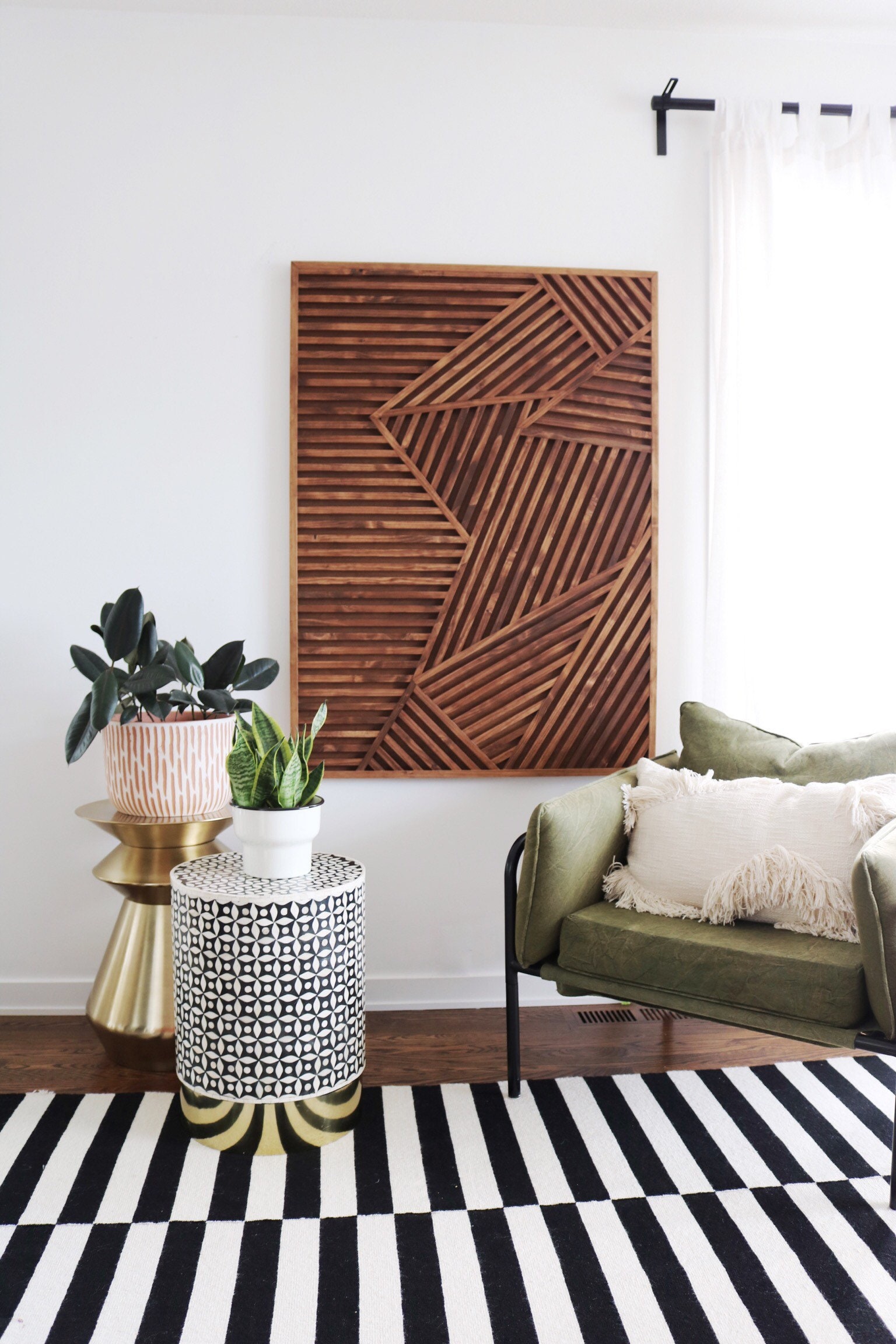 Wood Wall Art Abstract Woodart Modern Wood Art Geometric Etsy