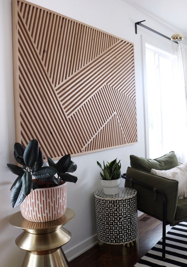 Large Geometric Wood Wall Art Geometric Wood Art Wood Wall Etsy Canada