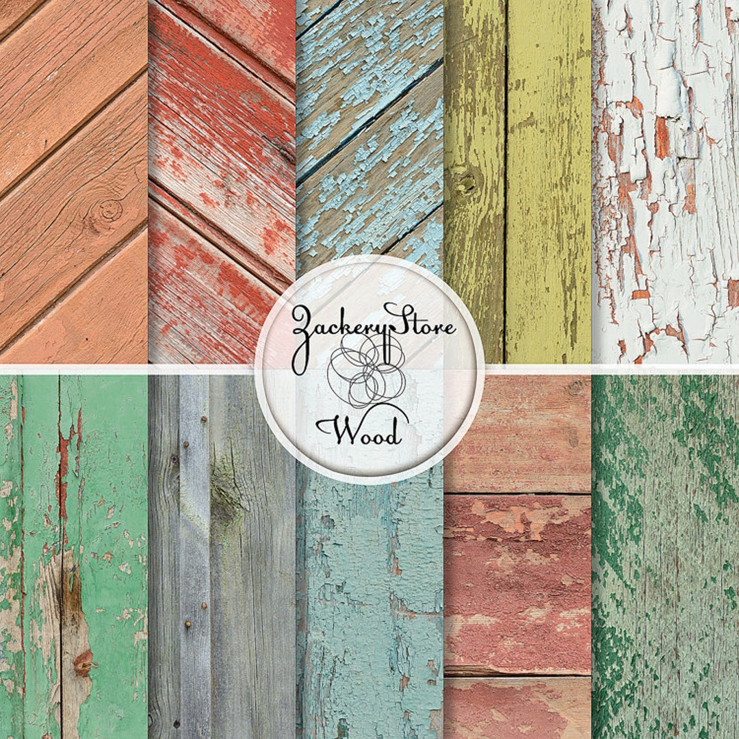 Wood Digital Paper WOOD DIGITAL PAPER With Wood Background, Rustic