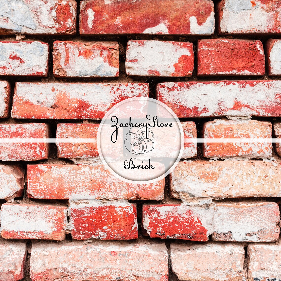 BRICK WALL Digital Scrapbook Craft Paper Pack Texture Set 10 Papers 300