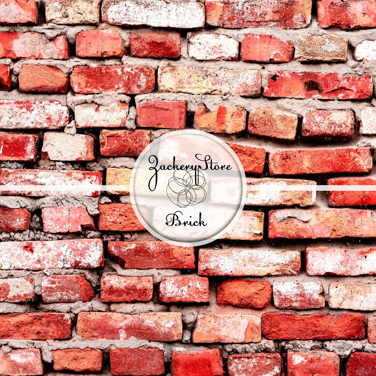 BRICK WALL Digital Scrapbook Craft Paper Pack Texture Set 10 Papers 300