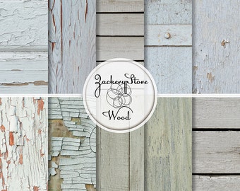 Wood digital paper: " WOOD DIGITAL PAPER " with wood background, white wood texture, wood scrapbook paper, digital wood background #032