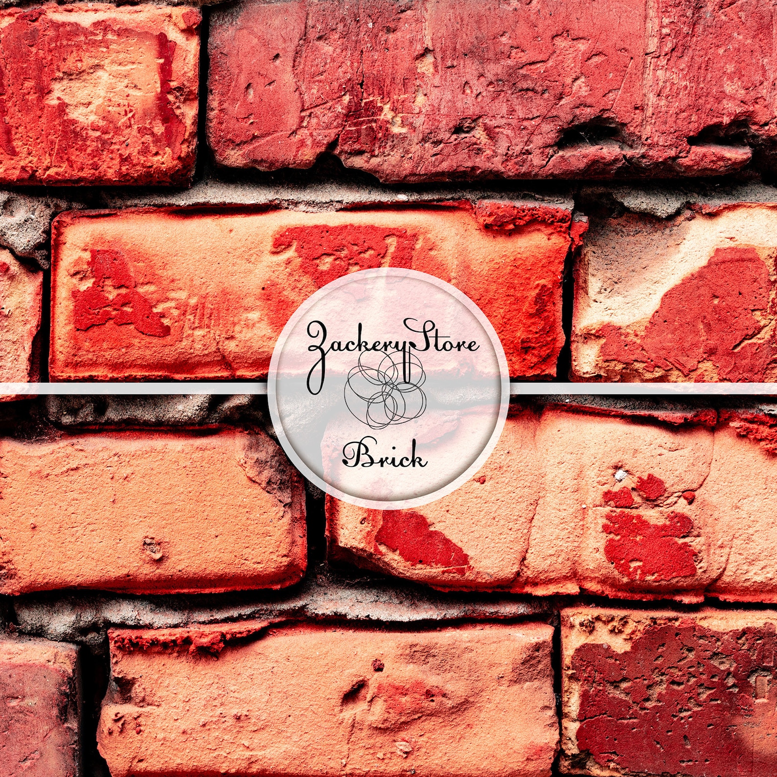 BRICK WALL Digital Scrapbook Craft Paper Pack Texture Set 10 Papers 300