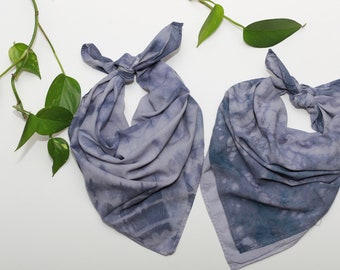 Violet naturellement dyed avec des usines bandana organique de coton