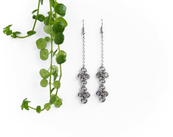 Old Stock* Japanese Double Diamond Drop Earrings
