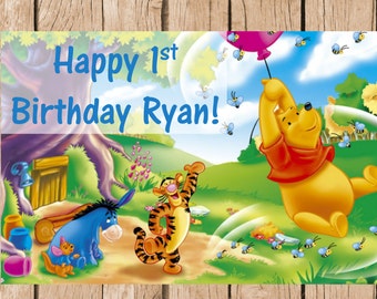 winnie the pooh birthday etsy