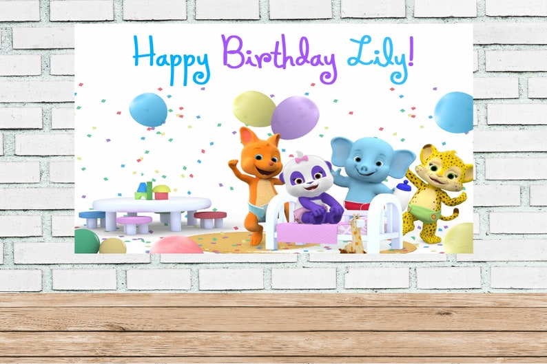 3x6 Word Party vinyl Birthday Banner