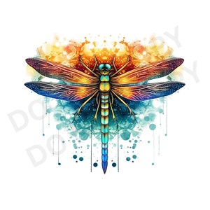 DragonFly PNG Transparent Clipart Cartoon Design,Printable Sublimation,Digital Instant Download,Camping Summer,Mason Jar PNG Art