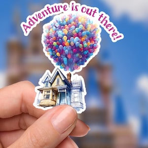 Disneyy Up!  Adventure Is Out There Disney Laptop Sticker planner stationery decal water bottle cell quotes disney