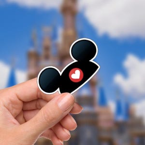 Mickey Hat Sticker Waterproof Disney Laptop, Mickeyy, Pixie Dust Disney Mickey Mouse Disneying Theme Park Vacation, Castle Park Mouse