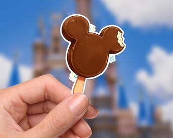 Mickey Mouse Ice Cream Bar Sticker, Waterproof Vinyl Decal