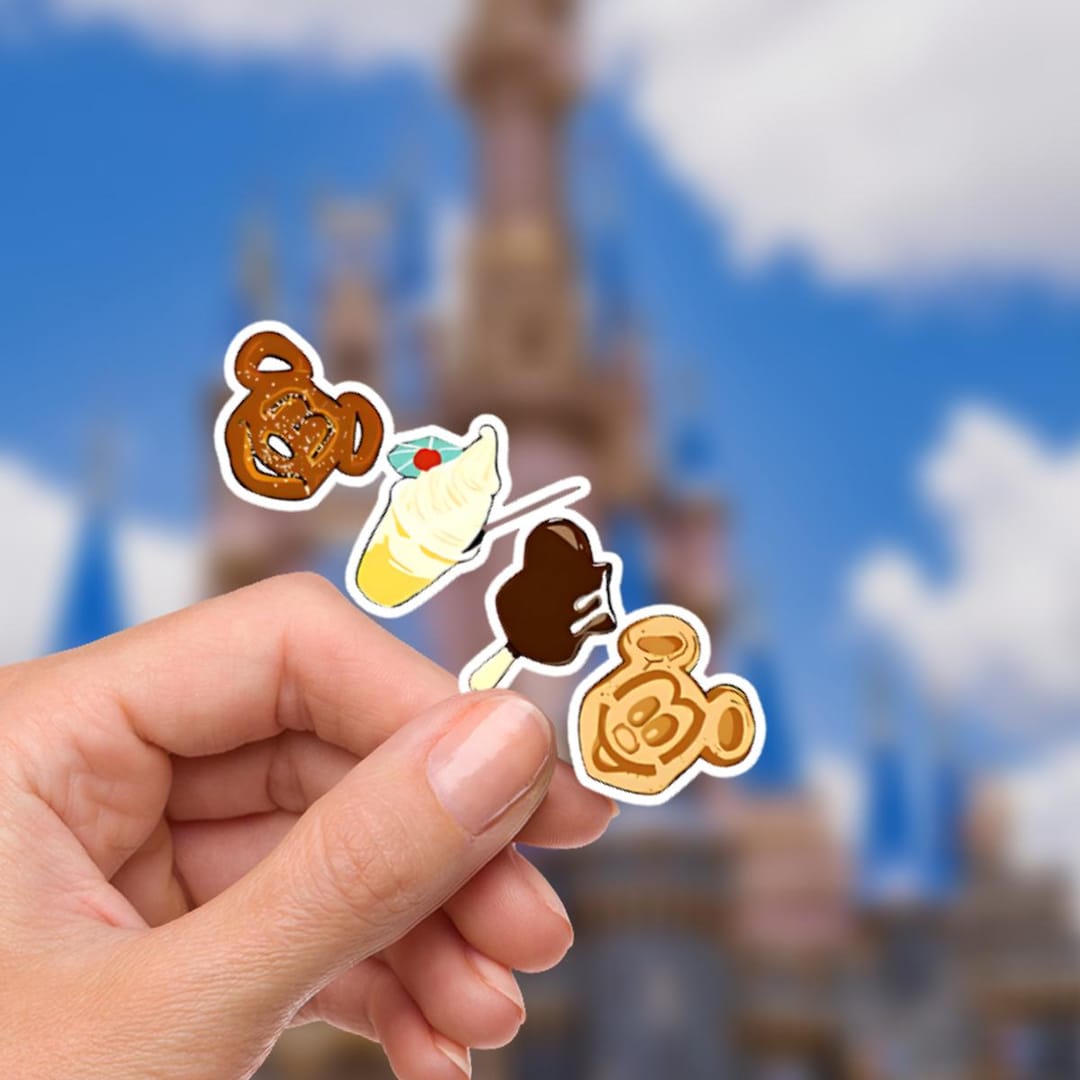 Disneyy Snacks, What A Wonderful World Sticker Waterproof Disney Laptop ...