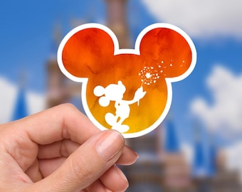 Sticker Disney What a Wonderful World pour ordinateur portable Disney étanche, vacances dans les parcs à thème Disneying, souris dans le parc du château