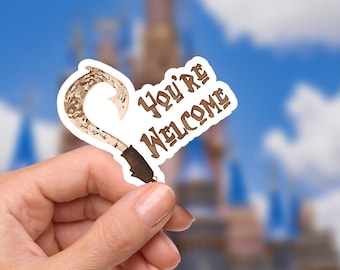 Vaiana Maui Ditt välkomnande Disneyy-klistermärke Vattenflaskklistermärke Vattentät Disney Laptopklistermärken Planner Stationery-dekal Vattenflaska