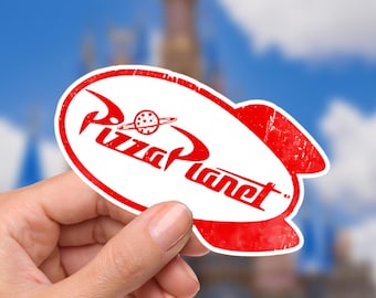 Pizza Planet Sticker: Toy Story Buzz Lightyear, Waterproof Vinyl Decal