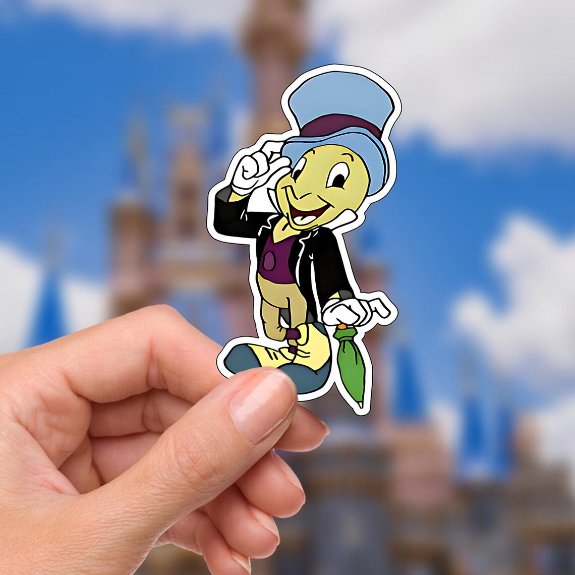 Pinnichio Jr. Sticker Pinocchio Sticker Jiminy Cricket Waterproof Disney Laptop, Disneying ...