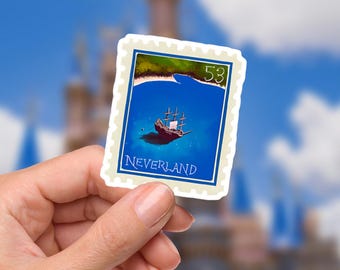 Peter Pan NeverLand stempel sticker/Peter Pan Neverland Disneyy Pixie Dust laptopstickers/Minnie vinyl stickers/planner waterfles sticker
