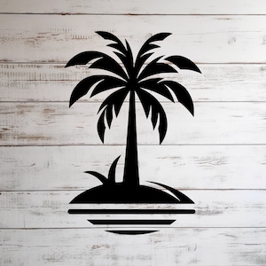 Palm Tree SVG: Tropical Summer Vacation Clipart (Digital Download)