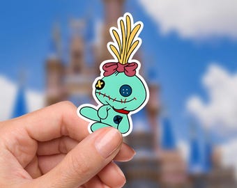 Disney Lilo & Stitch  Scrump Sticker: Waterproof Vinyl Decal for Laptop, Water Bottle