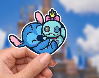 Stitch Waterproof Vinyl Sticker: Lilo and Stitch Ohana Decal