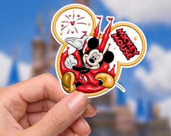 Mickey Mouse Castle Park Waterproof Sticker