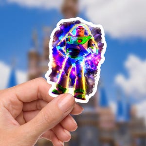 Disneyy Toy Story  Buzz Light Year To Infinity And Beyond Year Disney Laptop Sticker planner stationery decal water bottle buzzlightyear