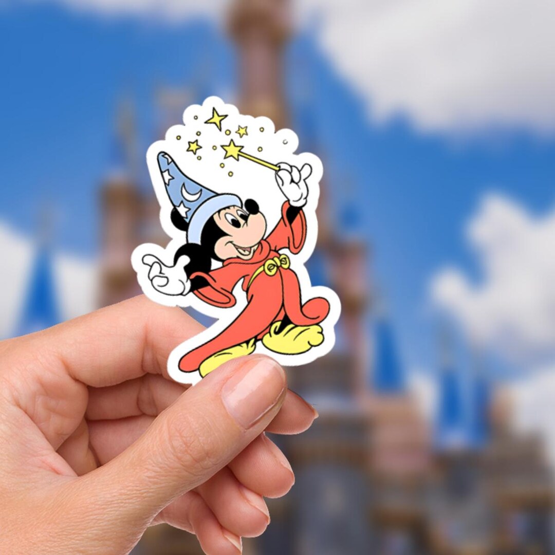 ソーサラーファンタジア ミッキーステッカー：ノートパソコンや