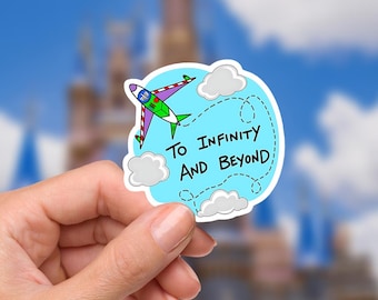 Buzz Lightyear Sticker: 'To Infinity And Beyond' Waterproof Decal