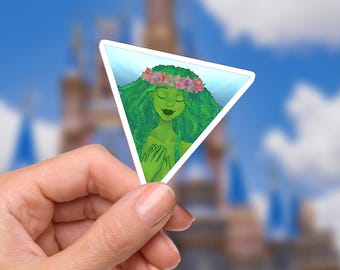 Adesivo Disney Moana Tafiti Maui, adesivo per bottiglia d'acqua, impermeabile, Disney, adesivi per laptop, planner, cancelleria, decalcomania per bottiglia d'acqua