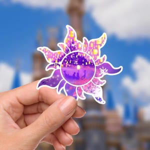Rapunzel Tangled Lantern Sticker: Waterproof Vinyl Decal